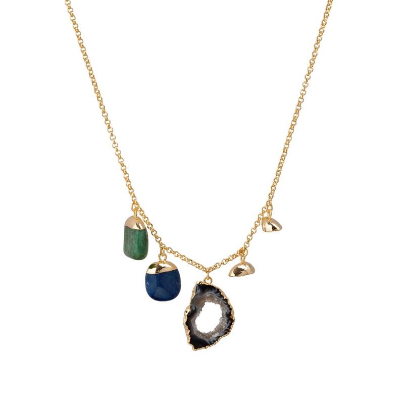 سلسال احجار طبيعية(natural mixed stones )