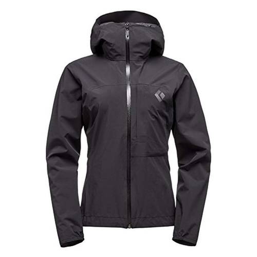 BLACK DIAMOND WOMEN'S FINELINE STRETCH RAIN SHELL HOODY