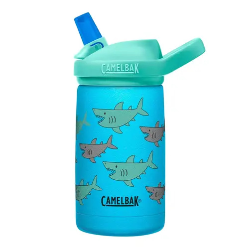 EDDY PLUS KIDS BOTTLE INSULATED STAINLESS STEEL 350ML SCHOOL OF SHARKS