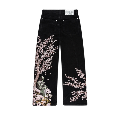 BLOSSOM BLACK DENIM