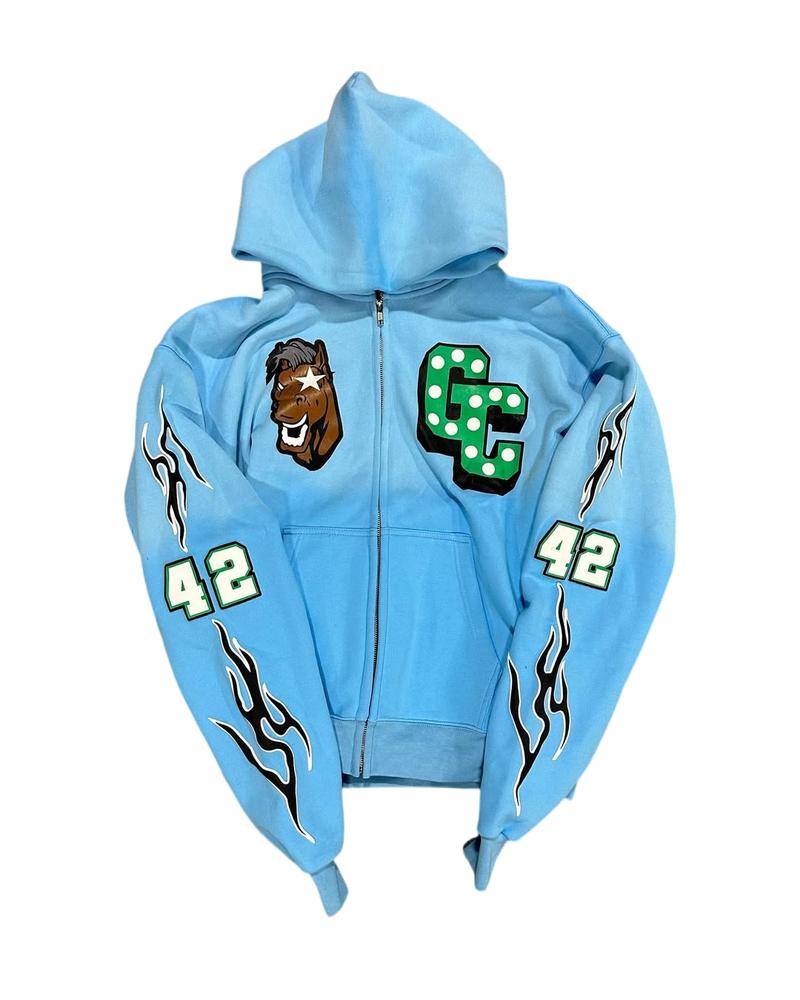 BLUE HORSE HOODIE