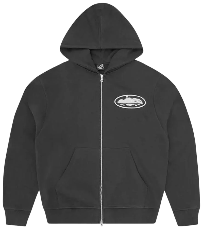 Corteiz Island Puff Print Zip Hoodie