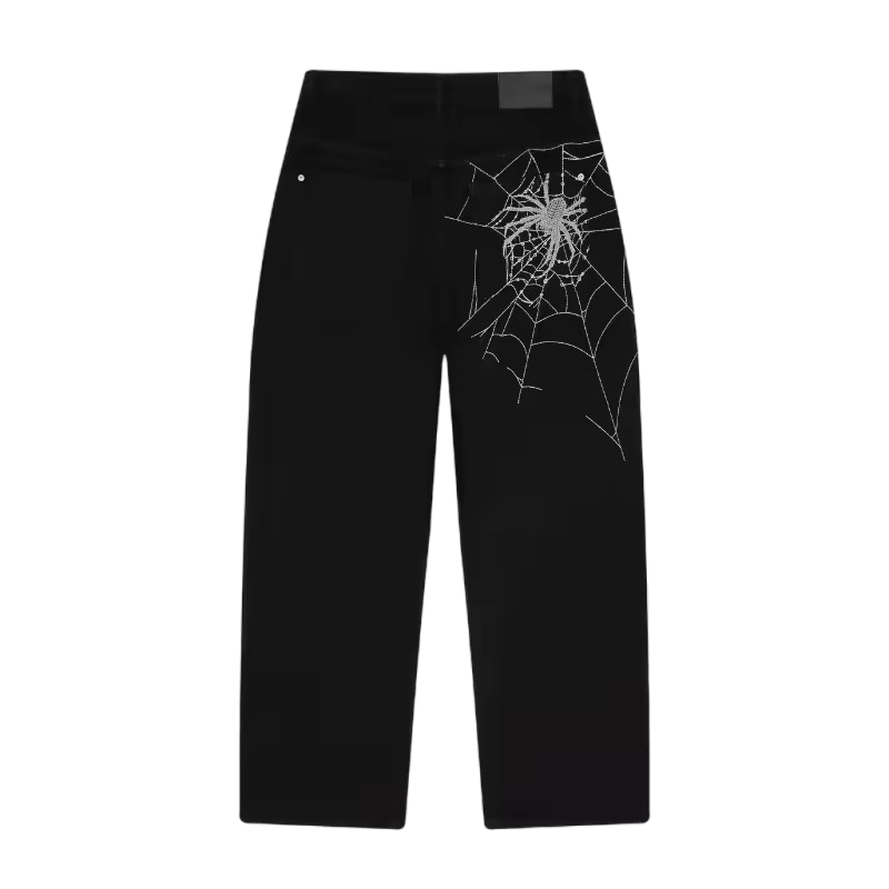 SPIDER WEB BLACK DENIM
