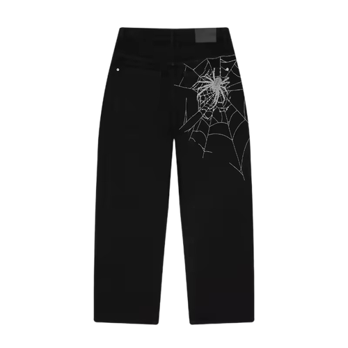 SPIDER WEB BLACK DENIM