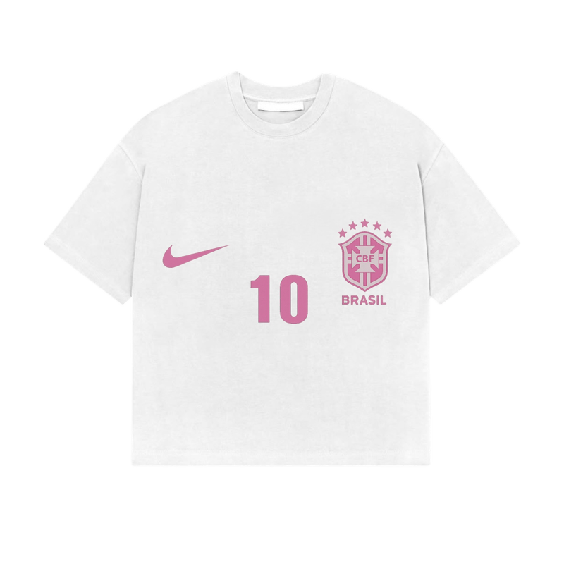 BRAZIL 10 PINK TEE