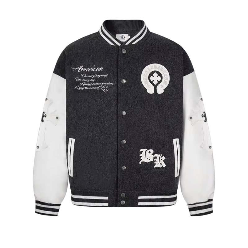 GRAY CROSS VARSITY JACKET