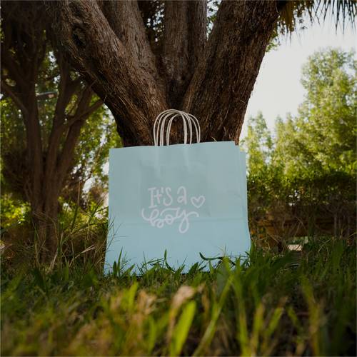 أكياس ورقية It's a boy - أزرق 12 حبة
