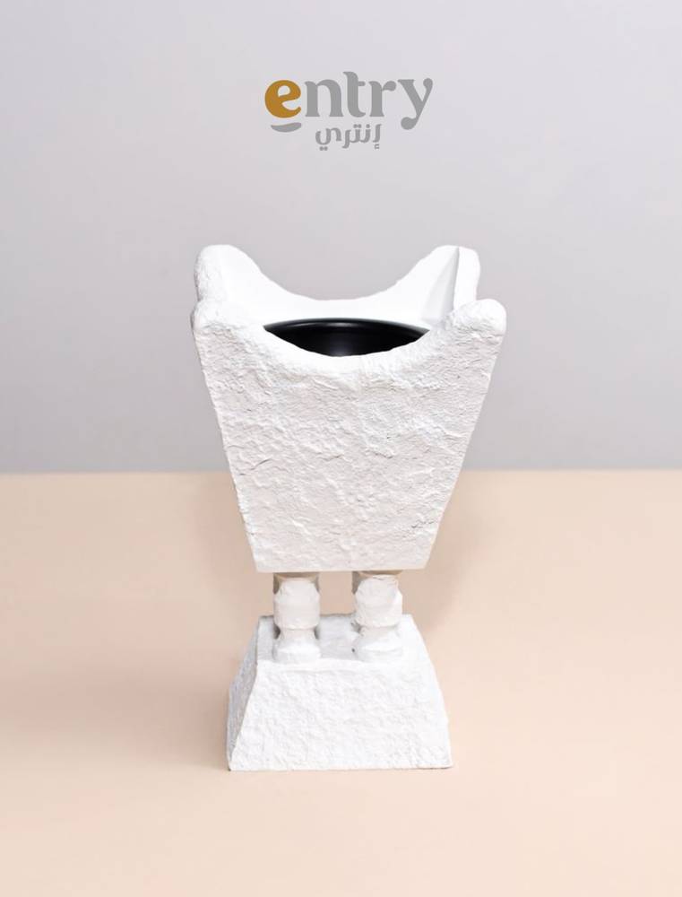 مبخرة حجر أبيض – تصميم نحتي فاخر