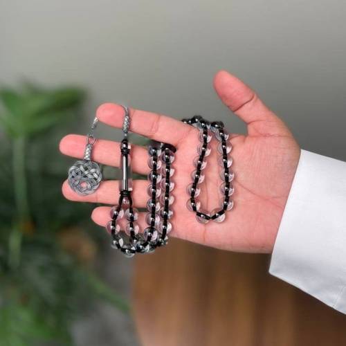 مسباح بكلايت رمادي شفاف