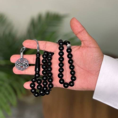مسباح بكلايت أسود مع فواصل