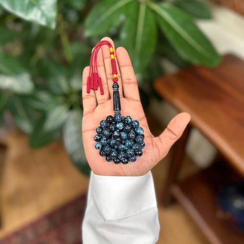 مسباح بكلايت تركواز مخلوط تفصال عنابي