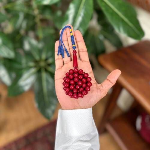 مسباح بكلايت عنابي تفصال كحلي