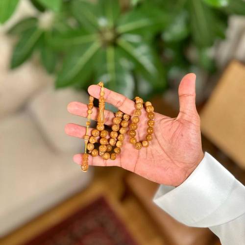 مسباح خشب الكوك مدور