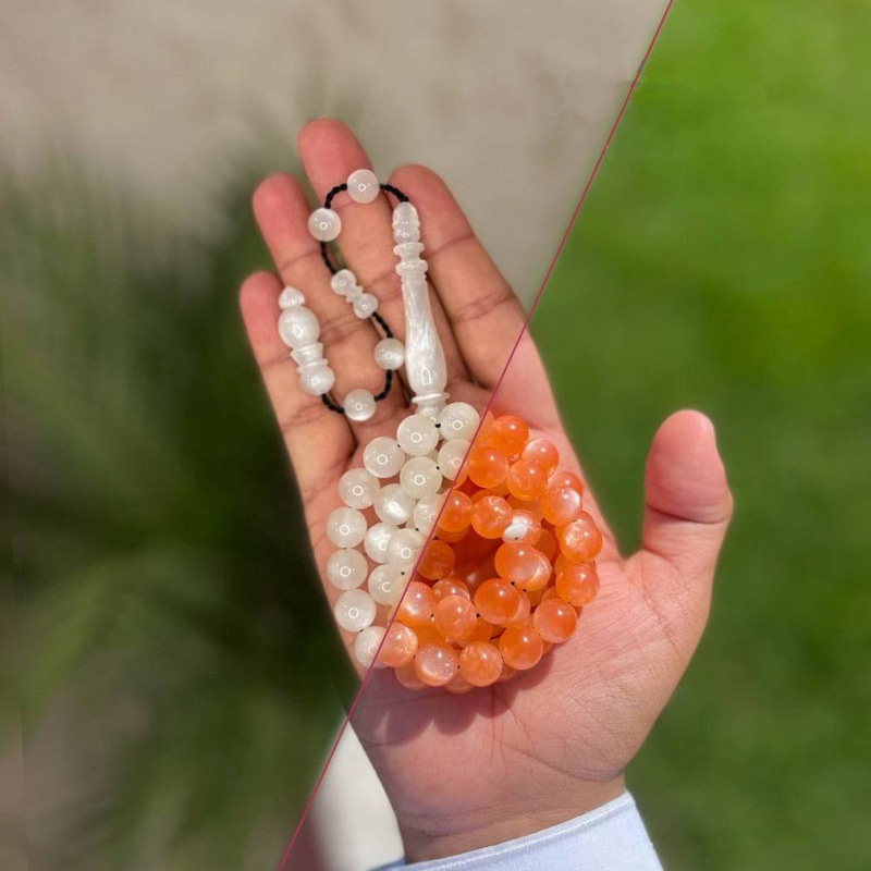 مسباح بي كولم برتقالي (يتغير لونه مع الشمس)