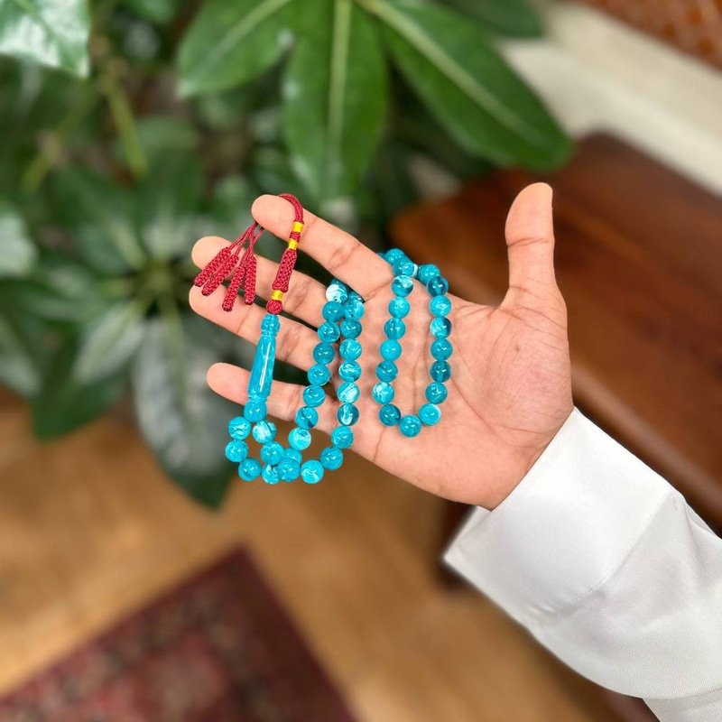 مسباح بكلايت تركواز بحري تفصال عنابي