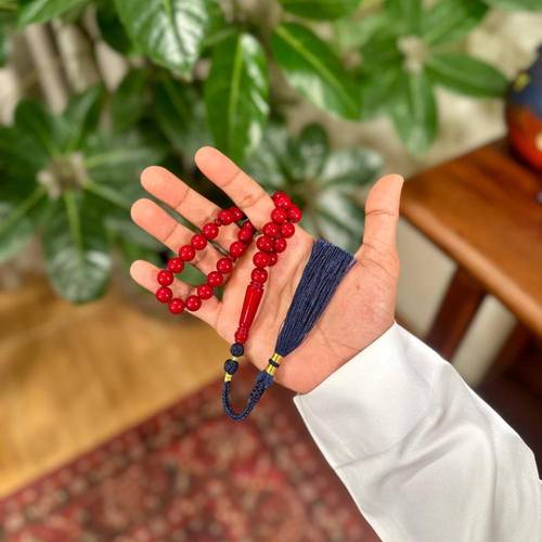 مسباح بكلايت عنابي 33 كركوشة