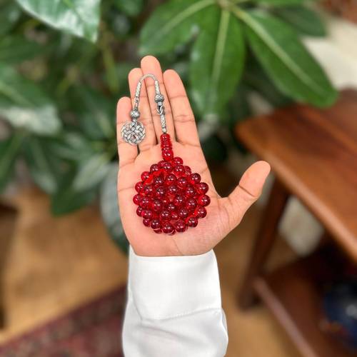 مسباح زعفراني أحمر شفاف 10 ملي