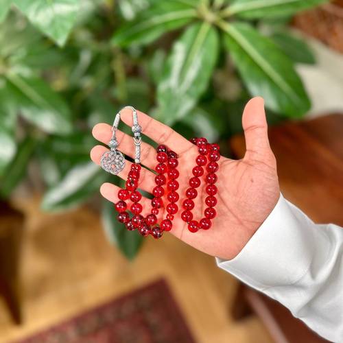 مسباح زعفراني أحمر شفاف 10 ملي