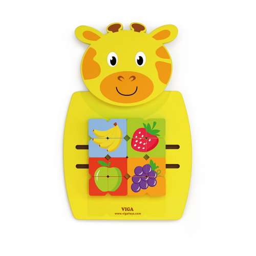 Wall-Mounted Fruit Mosaic Board (Creativity & Color Recognition)