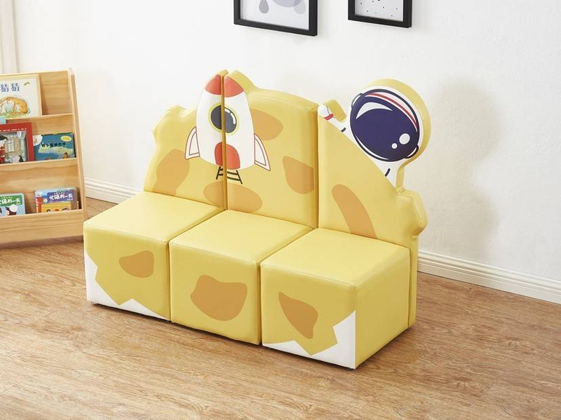 Yellow Space Three-Seater Sofa