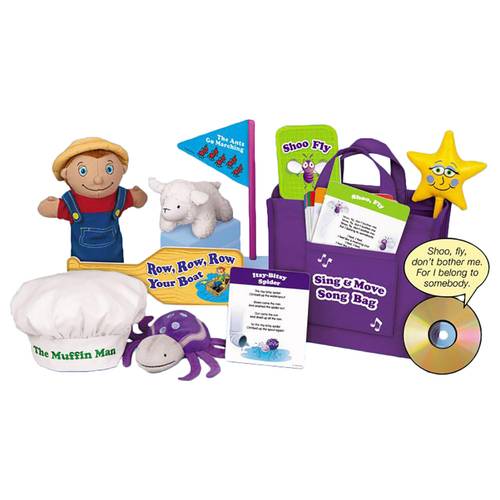 Sing and Move Song Bag – 8 Sing-Along Songs with 8 Delightful Props