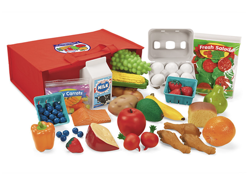Real-Size Classroom Food Set – 100 Pieces (All Food Groups)