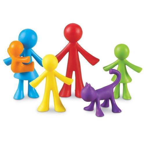 Family Members Counters (72 Counters - 6 Colors, 6 Characters)