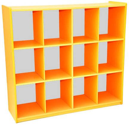 وحدة تخزين 12 فتحة – 1200×360×1200 مم (للكتب والأدوات)