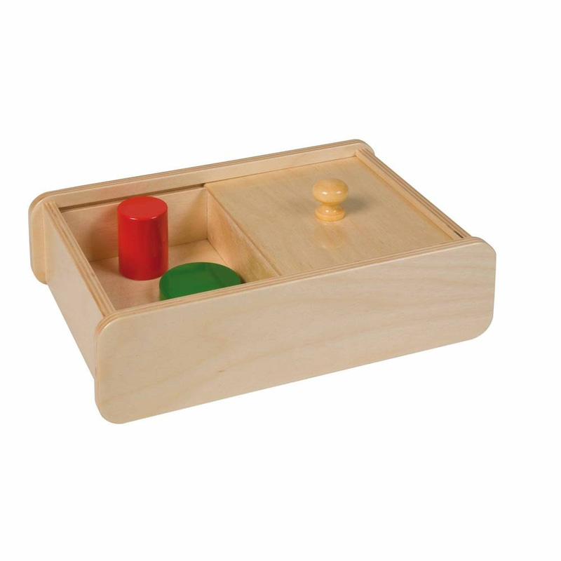 Box with Sliding Lid – 2 Compartments (Cover or Uncover Objects)