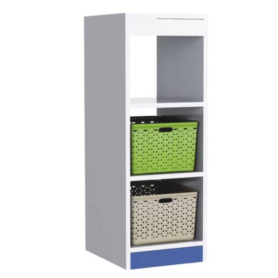 3-Compartment Open Storage Unit (Without Boxes) 94×40×34 cm