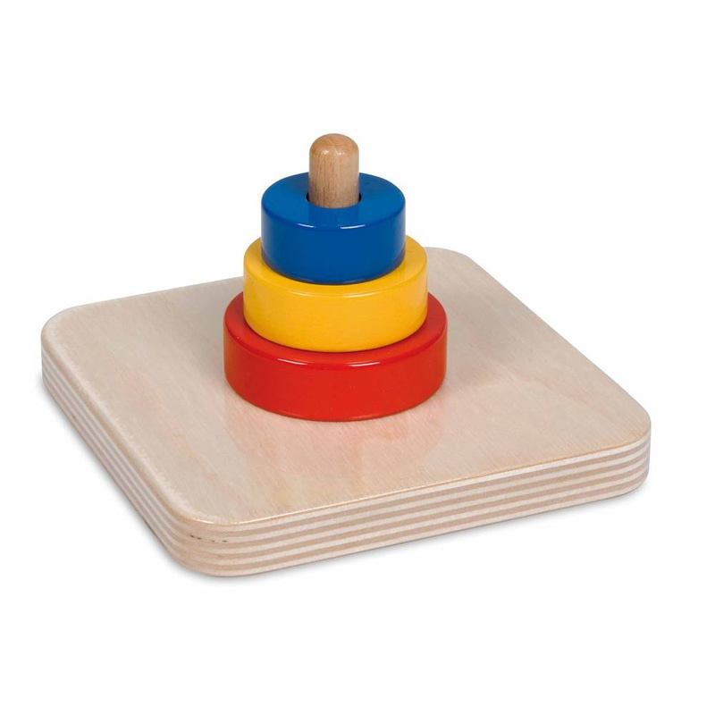 Three Discs on a Vertical Dowel – Hand-Eye Coordination