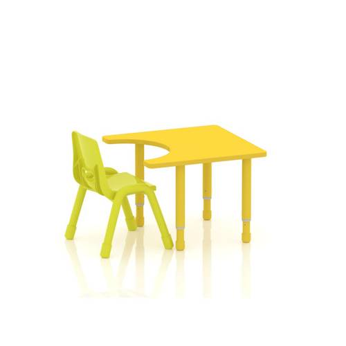 Special Needs Wooden Table - Yellow