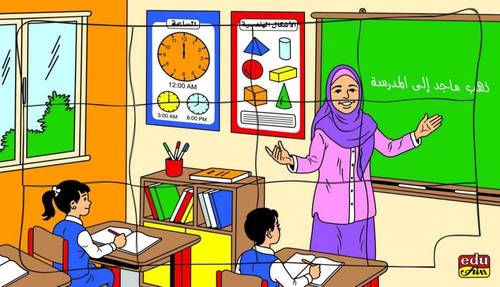 المهن العربيه - المدرسه العربيه  Arab Teacher