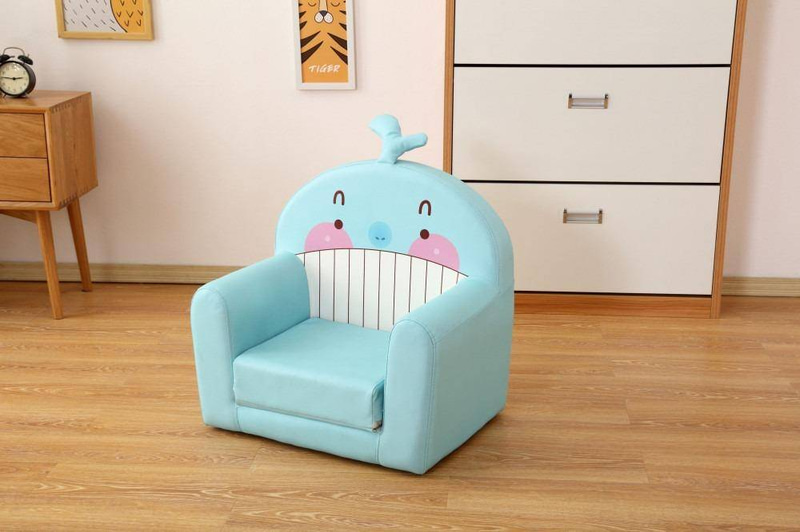 Blue Emoji Single Sofa