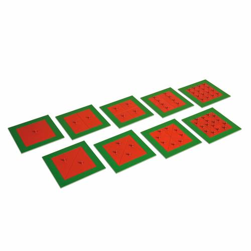 المربعات المعدنية – 9 إطارات (لتمارين الأشكال المكافئة والمتطابقة والمتشابهة)