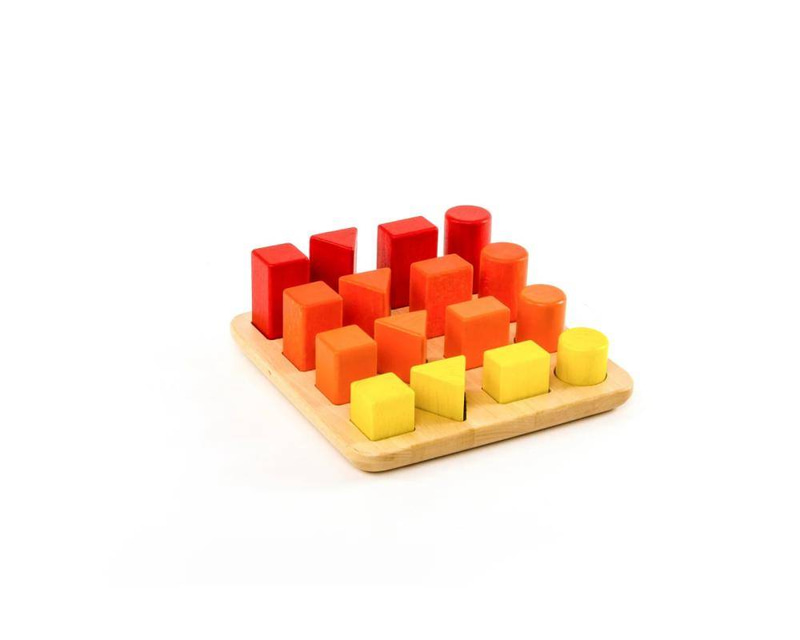 الاشكال المتدرجة  Geometrical Peg Grading Board