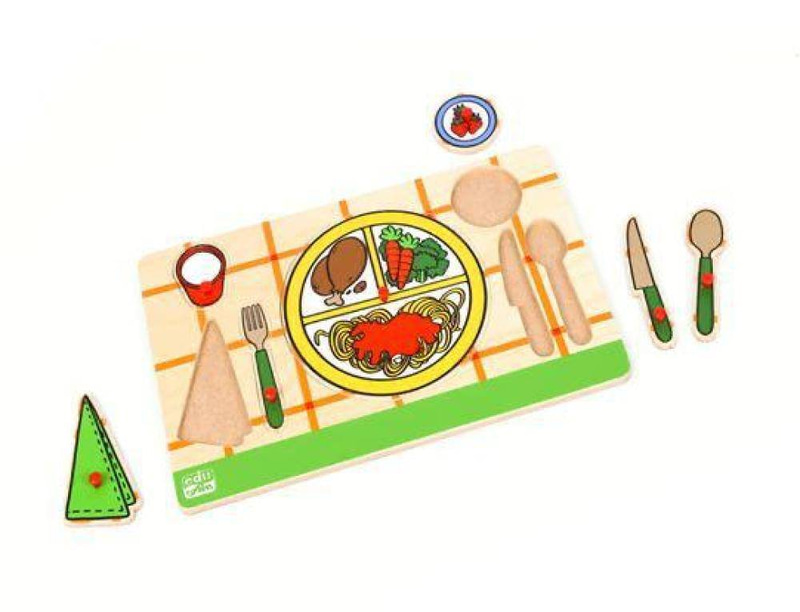 العاب مطابقة ادوات المائدة  Insert Board Mealtime
