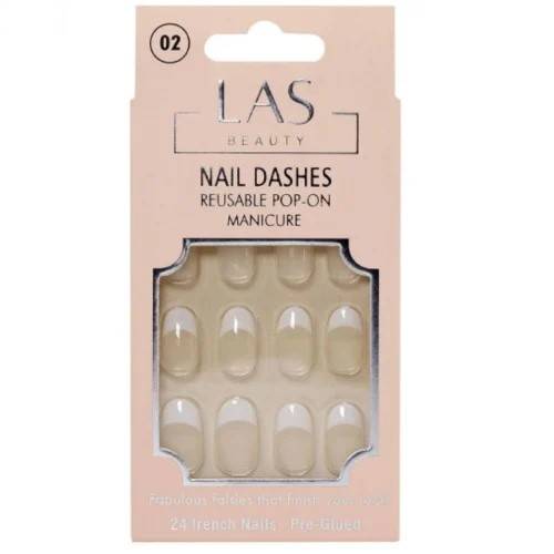 Las Beauty French Adhesive Nails No. 02