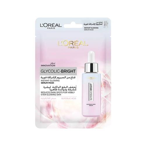 L'Oreal Paris Glycolic Bright Instant Glow Serum Mask - 22g