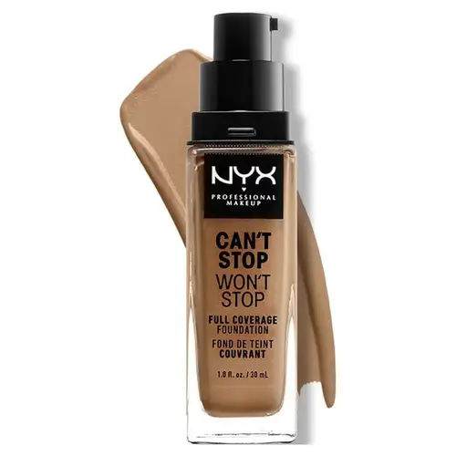 NYX 24HR Full Coverage Liquid Foundation Matte Finish Waterproof 15 Caramel