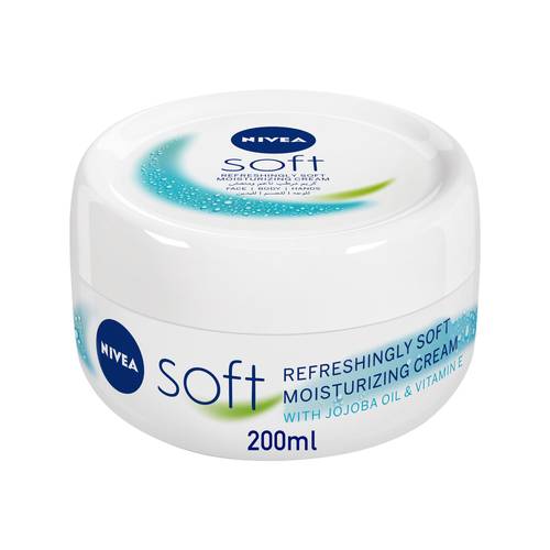 Nivea Soft, Refreshing and Moisturizing Cream, Plastic Jar 200 ml