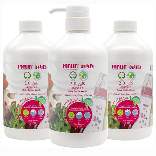 Farlin Baby Bottle Cleanser 700 ml (2+1 Free)