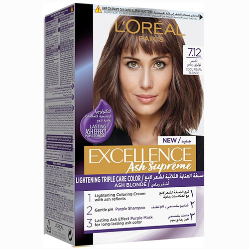 L’Oréal Paris Excellence Creme – Shade 7.12 Pearl Ash Blonde