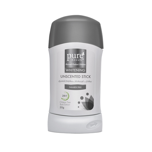 Pure Beauty Antiperspirant and Antiperspirant Paraben Free Whitening Stick 50g
