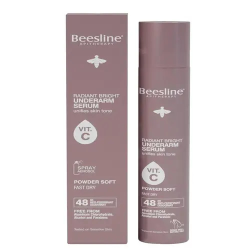 Beesline Radiant Bright Underarm Lightening Serum Powder Soft Spray - 150ml