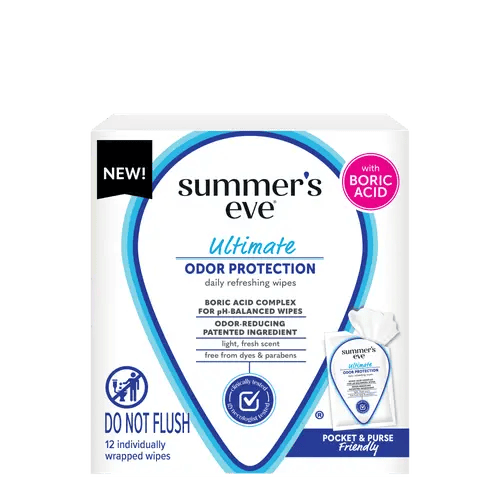 Summer’s Eve Ultimate Odor Control Cloths Sensitive 12ct