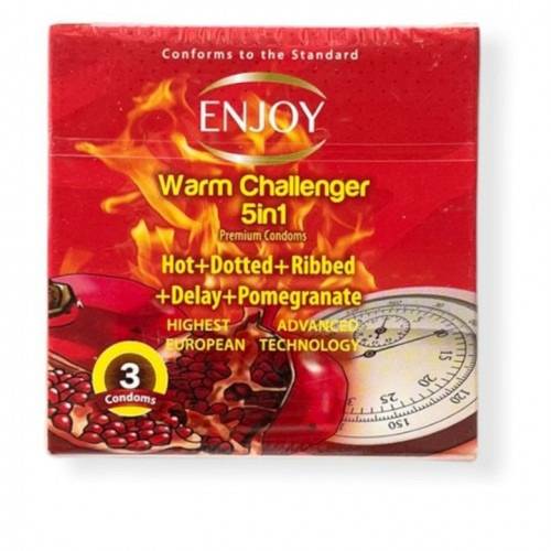 Enjoy Daffy 5 in 1 Condom, 3 Pieces