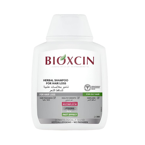 Bioxcin Herbal Shampoo for Oily Hair Against Hair Loss 300ml