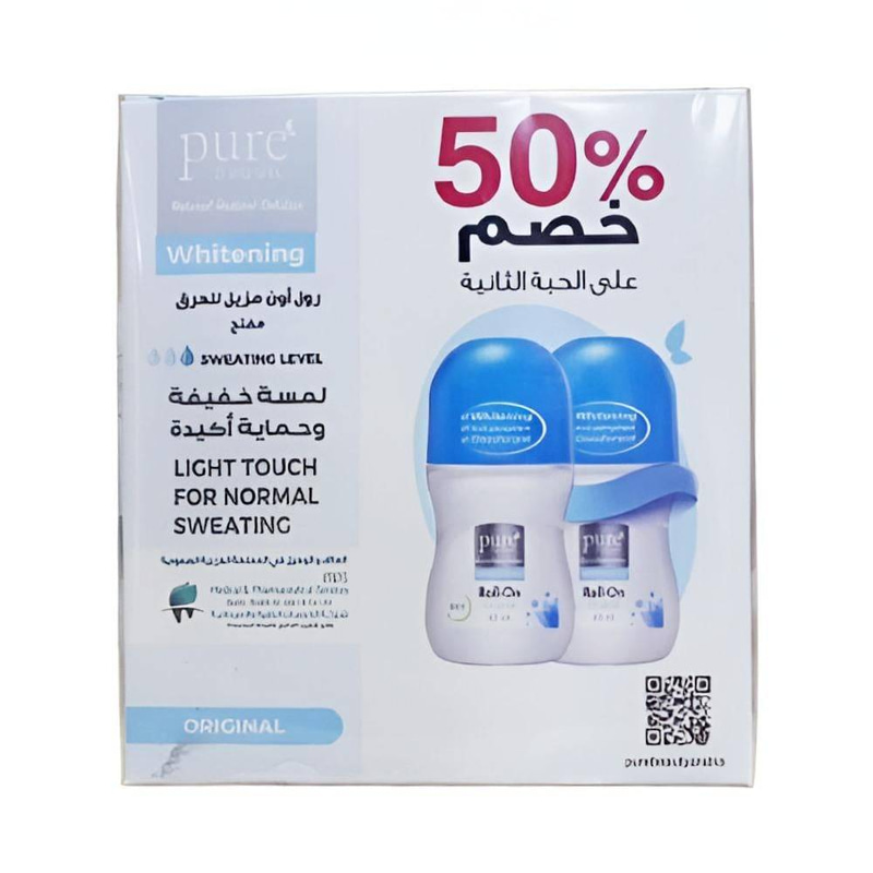 Pure Beauty Roll-On Deodorant Original Light Touch 1+1