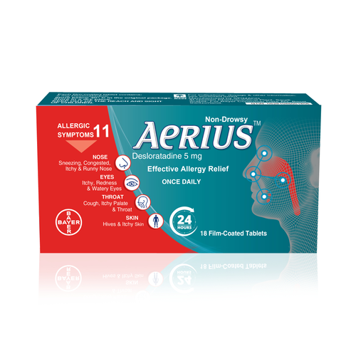 Aerius 5 mg – 18 Tablets